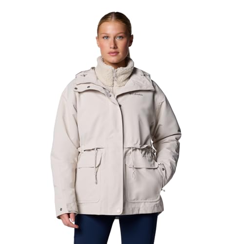 Columbia Damen Drop Ridge 2 Interchange Jacke 3-in-1-Wintermantel, Dark Stone, M von Columbia