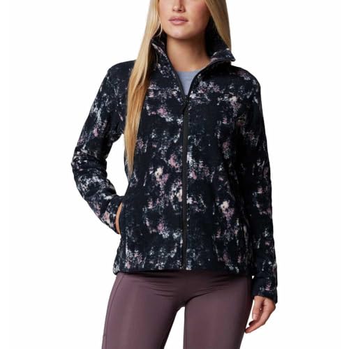 Columbia Damen Fast Trek Bedruckte Jacke Fleecejacke mit durchgehendem Reißverschluss, Schneewehe Timberwild, M von Columbia
