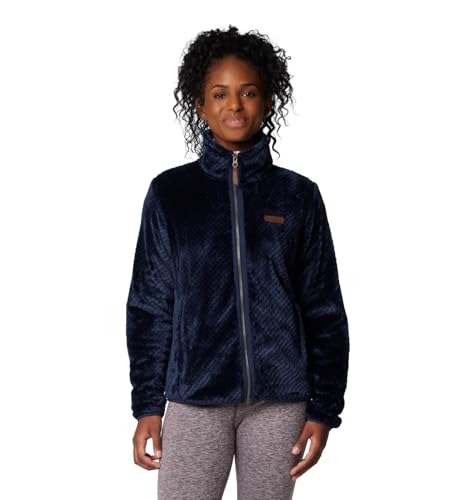 Columbia Damen Fire Side 2 Full Zip Sherpa Fleece mit durchgehendem Reißverschluss, Collegiate Navy, L von Columbia