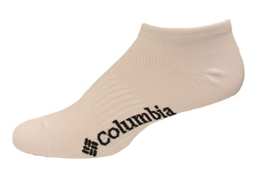 Columbia Damen Flachstrick Solid No Show Socken 3 Paar, Weiß Grau, Größe:37-44, Weiss/opulenter Garten, Einheitsgröße von Columbia