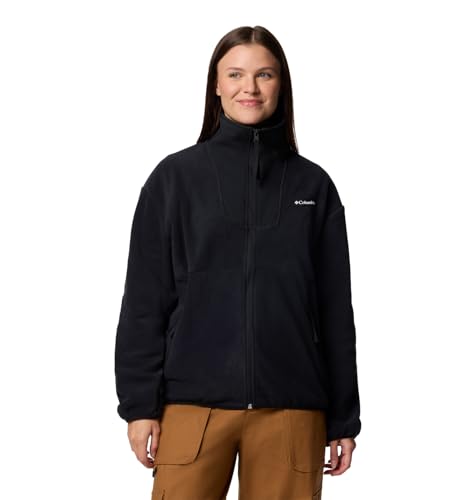 Columbia Damen Full Zip Sequoia Grove Fleece mit durchgehendem Reißverschluss, Schwarz, M von Columbia