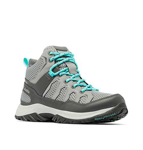 Columbia Granite Trail Mid für Damen, wasserdicht, Titangrau-Stahl/helles Aqua, Größe 38, Titangrauer Stahl/helles Aqua, 39 EU von Columbia