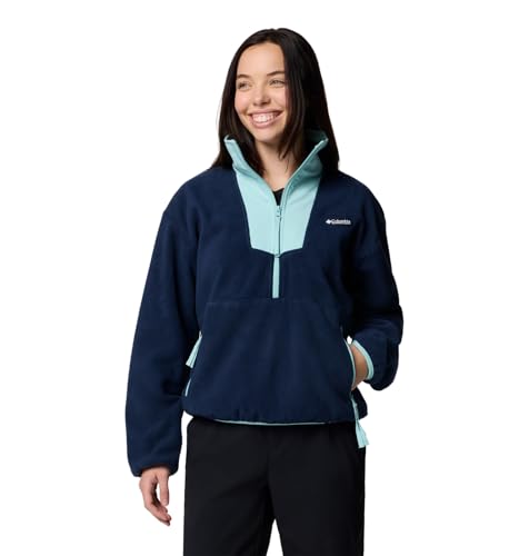 Columbia Damen Half Zip Sequoia Grove Fleece mit halbem Reißverschluss, Collegiate Navy/Spray, M von Columbia