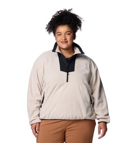 Columbia Damen Half Zip Sequoia Grove Fleece mit halbem Reißverschluss, Dark Stone/Black, S von Columbia
