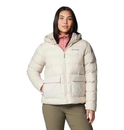 Columbia Damen Harmony Falls Hooded Down Jacket Daunenjacke mit Kapuze, Dark Stone, M von Columbia