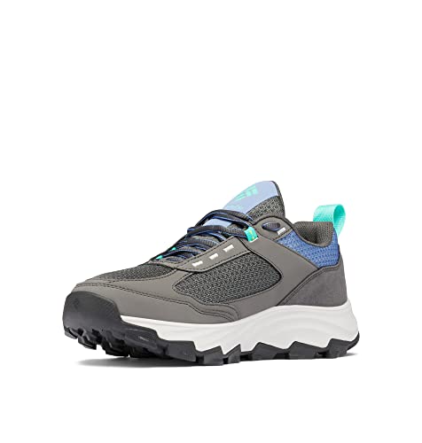 Columbia Hatana Max Outdry WP wasserdichte Wanderschuhe für Damen, Grau (Dark Grey x Electric Turquoise), 36 EU von Columbia