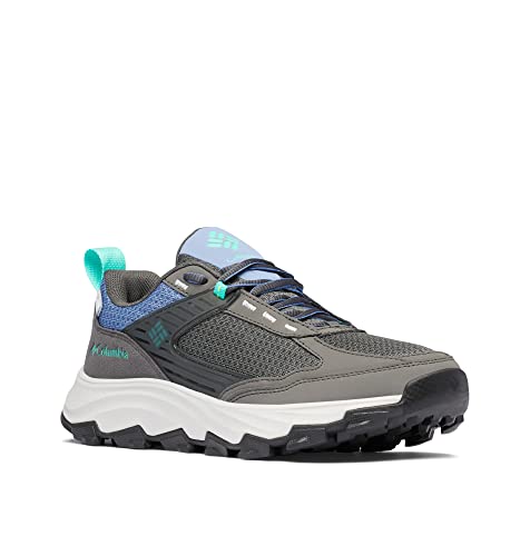 Columbia Hatana Max Outdry WP wasserdichte Wanderschuhe für Damen, Grau (Dark Grey x Electric Turquoise), 37 EU von Columbia