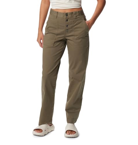 Columbia Damen Holly Hideaway Baumwollhose, Steingrün, Größe 42 von Columbia