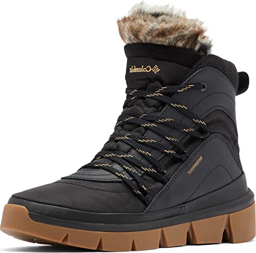 Columbia Damen Keetley Shorty Schneestiefel, Black/Sahara, 37.5 EU von Columbia