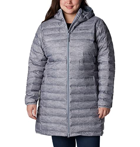 Columbia Damen Lake 22 Down Long Hooded Jacket, Tradewinds Grey Heather, L von Columbia