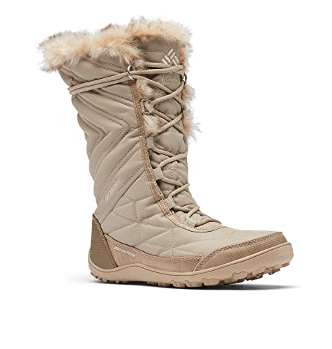 Columbia Minx Mid III wasserdichte Schneestiefel für Damen, Braun (Oxford Tan x Ancient Fossil), 40.5 EU von Columbia