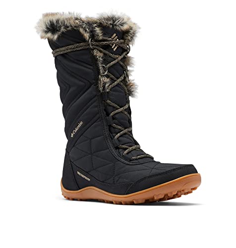 Columbia Minx Mid III wasserdichte Schneestiefel für Damen, Schwarz (Black x Khaki II), 36 EU von Columbia