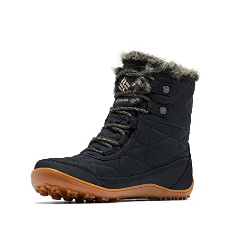 Columbia Minx Shorty III wasserdichte Schneestiefel für Damen, Schwarz (Black x Khaki II), 40 EU von Columbia