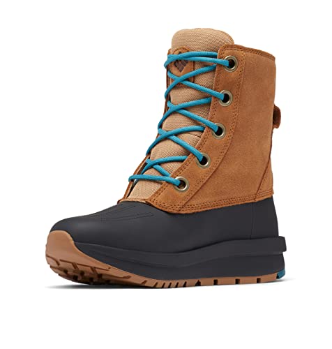 Columbia Moritza Shield Omni-Heat wasserdichte Schneestiefel für Damen, Braun (Elk x River Blue), 38 EU von Columbia