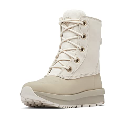 Columbia Moritza Shield Omni-Heat wasserdichte Schneestiefel für Damen, Weiß (Fawn x Canvas Tan), 37 EU von Columbia