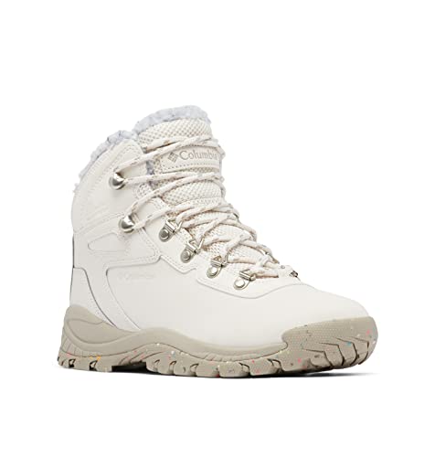 Columbia Newton Ridge WP Omni-Heat II wasserdichte Wanderstiefel für Damen, Weiß (Fawn x Canvas Tan), 43 EU von Columbia