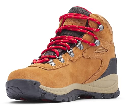 Columbia Newton Ridge Plus WP Amped wasserdichte Wanderstiefel für Damen, Braun (Elk x Mountain Red), 41 EU von Columbia