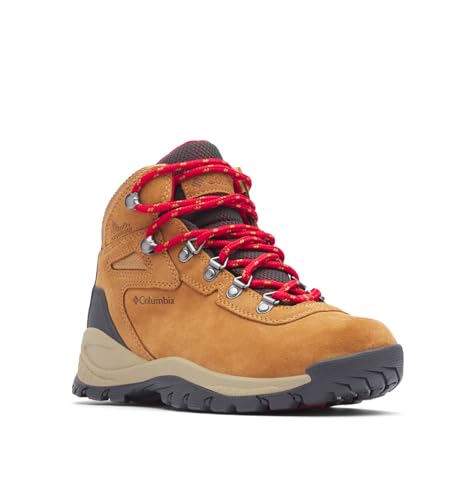 Columbia Damen Newton Ridge Plus Waterproof Amped Wanderschuh, Elk/Mountain Red, 37.5 EU Weit von Columbia