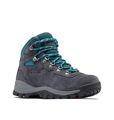 Columbia Damen Newton Ridge Plus Waterproof Amped Wanderschuh, Shark, River Blue, 40 EU von Columbia