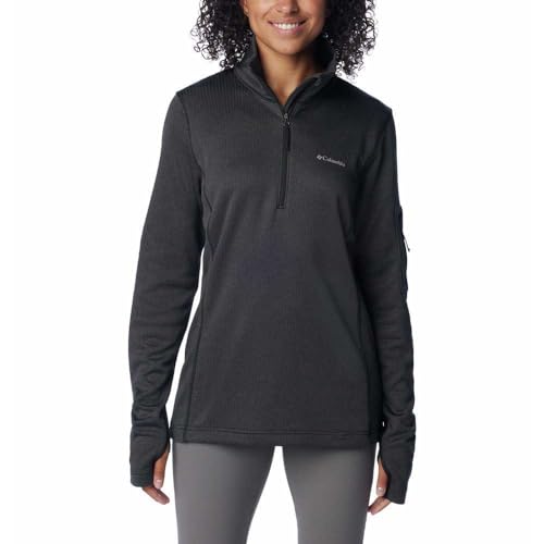 Columbia Damen Park View Grid Half Zip Fleece-Überziehhilfe, Schwarz, S von Columbia