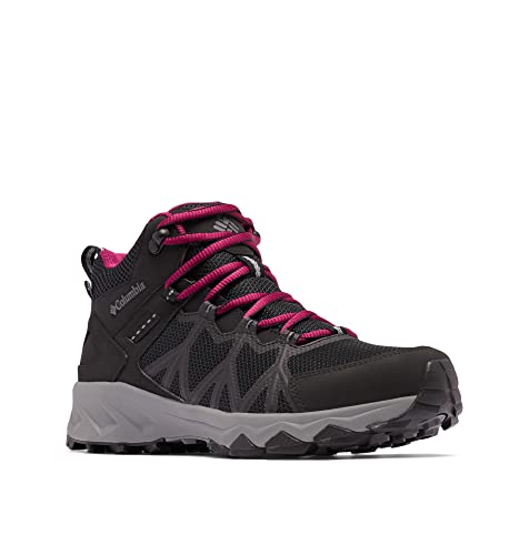 Columbia Peakfreak II Mid Outdry WP wasserdichte Wanderstiefel für Damen, Schwarz (Black x Ti Grey Steel), 38 EU von Columbia