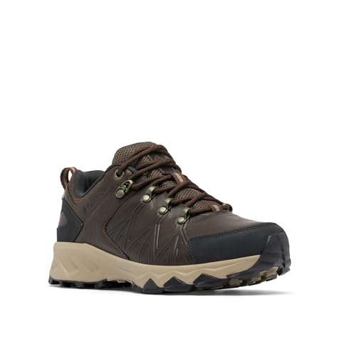 Columbia Peakfreak II Outdry Leather, Niedrige Trekking- und Wanderschuhe, Cordovan, Black, von Columbia