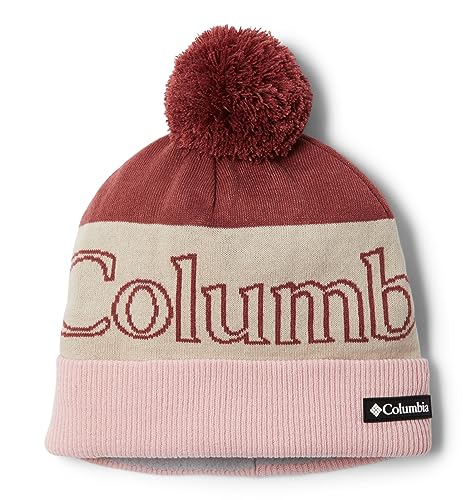 Columbia Damen Polar Powder Ii Beanie Mütze, Rote Beete, dunkler Stein, Altrosa, One Size von Columbia