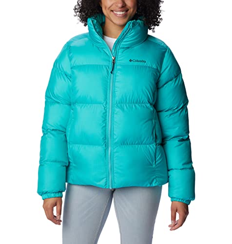 Columbia Damen Puffect Jacke, Bright Aqua, Medium von Columbia