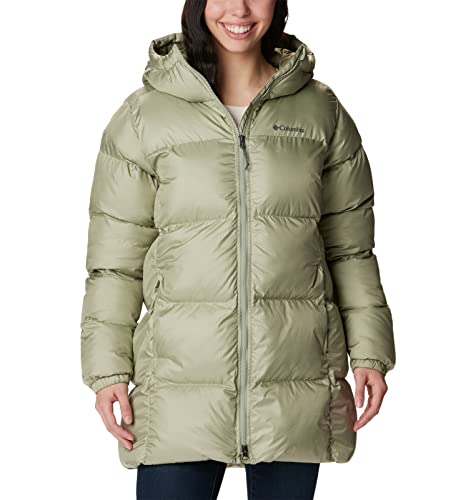 Columbia Damen Puffect Mid Hooded Jacket Baby Jacke, Safari, Large von Columbia