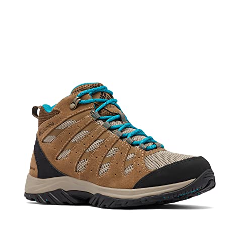 Columbia Redmond III Mid WP wasserdichte Wanderstiefel für Damen, Braun (Khaki II x Sea Level), 36 EU von Columbia