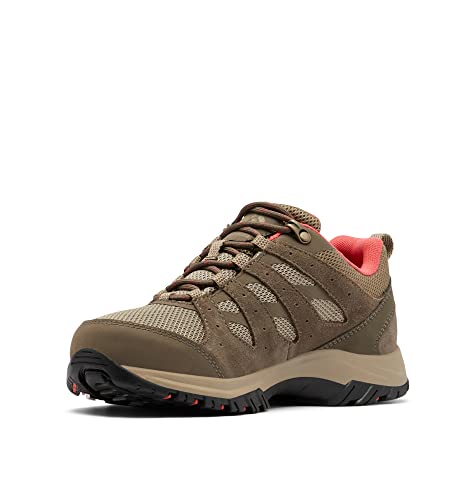 Columbia Redmond III WP wasserdichte Wanderschuhe für Damen, Braun (Pebble x Red Coral), 36 EU von Columbia