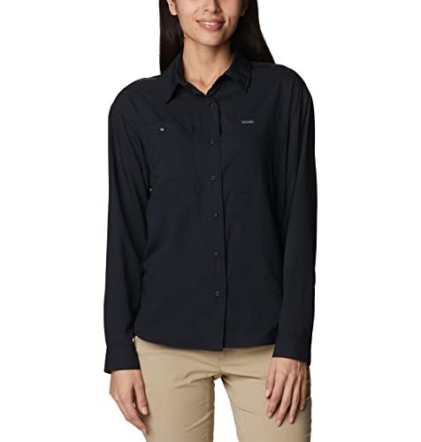 Columbia Damen Silver Ridge Utility-Hemd mit Langen Ärmeln Wanderhemd, schwarz, XX-Large von Columbia