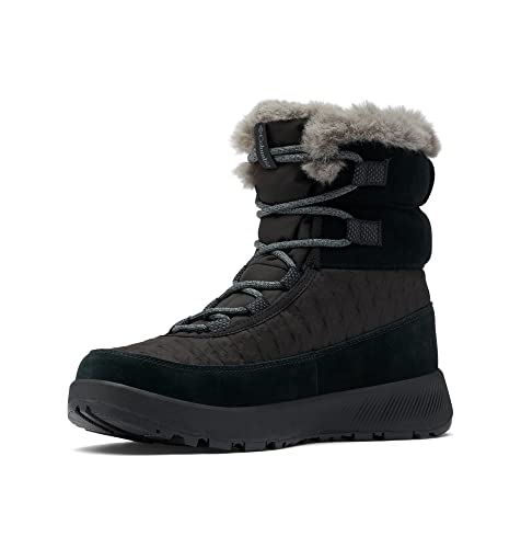 Columbia Slopeside Peak Luxe wasserdichte Schneestiefel für Damen, Schwarz (Black x Graphite), 37.5 EU von Columbia