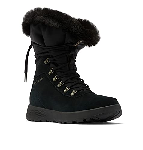 Columbia Damen Slopeside Village Omni-Heat Hi Schneestiefel, Schwarz/Schlamm, 38.5 EU von Columbia