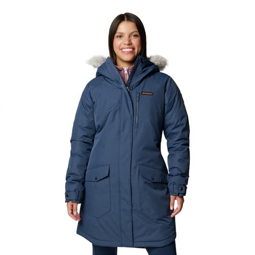 Columbia Damen Suttle Mountain Lange Isolierte Jacke Winterjacke, Collegiate Navy, L von Columbia