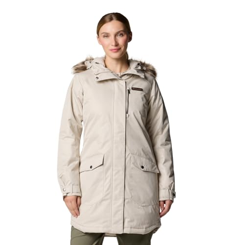 Columbia Damen Suttle Mountain Lange Isolierte Jacke Winterjacke, Dark Stone, L von Columbia