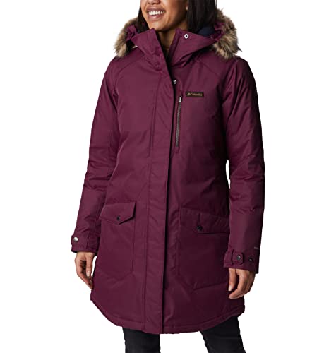 Columbia Damen Suttle Mountain Long Insulated Jacket, Marionberry, M von Columbia