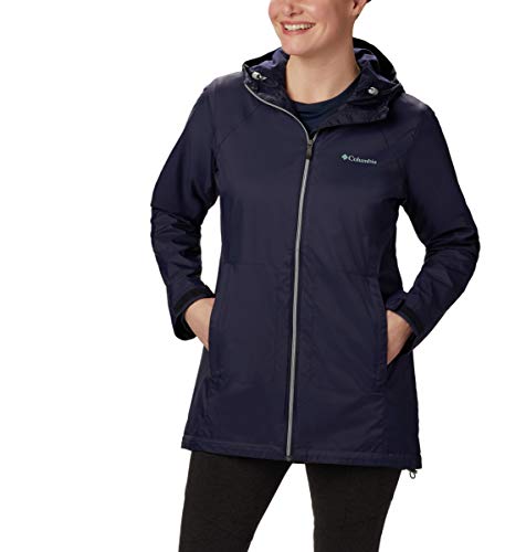Columbia Damen Switchback Lined Long Jacket Shell-Jacke, Dunkle Nacht, XS von Columbia