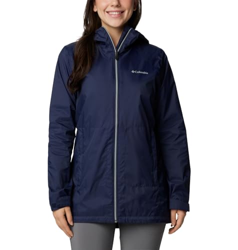 Columbia Damen Switchback gefütterte Lange Jacke Regenjacke, Dunkle Nacht, XX-Large von Columbia