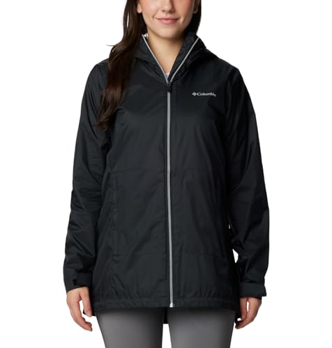 Columbia Damen Switchback gefütterte Lange Shell Jacke, Schwarz, Medium von Columbia