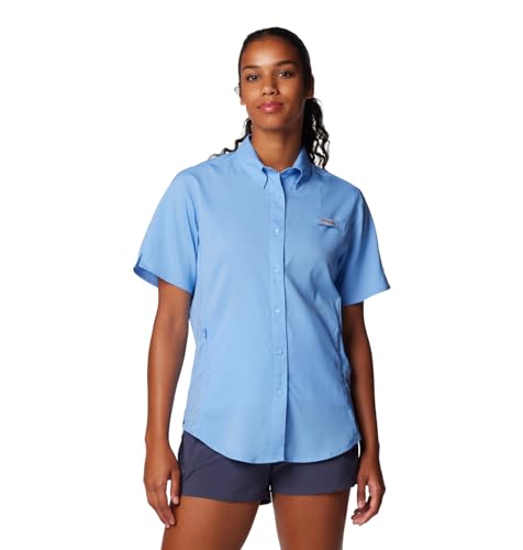 Columbia Damen Tamiami Ii Kurzarmshirt, Weiße Kappe, Mittel von Columbia