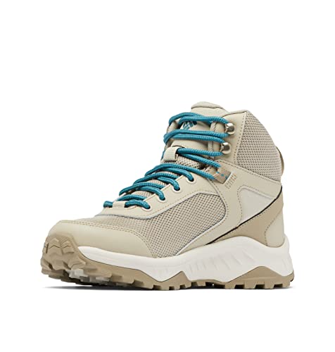 Columbia Trailstorm Ascend Mid WP wasserdichte Wanderstiefel für Damen, Braun (Canvas Tan x River Blue), 39.5 EU von Columbia