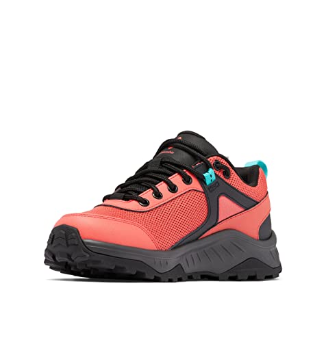 Columbia Trailstorm Ascend WP wasserdichte Wanderschuhe für Damen, Rot (Red Coral x Bright Aqua), 37.5 EU von Columbia