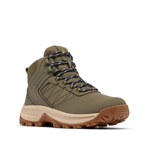 Columbia Damen Transverse Hike Wp Wide Mid Rise Trekking-und Wanderstiefel, Stone Green Raw Honey, 41 EU von Columbia