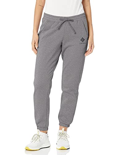 Columbia Damen Trek Jogger Sweatpants, City Grey Heather/Black CSC Stacked Logo, X-Small von Columbia