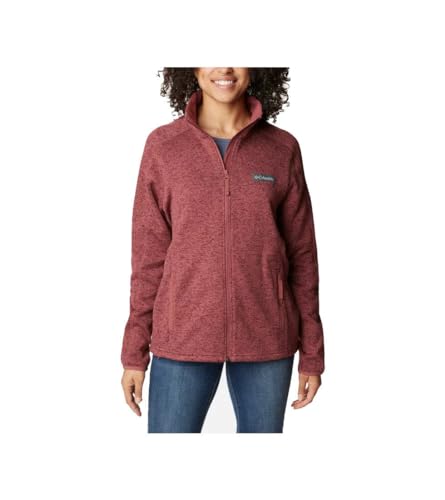 Columbia Damen W Sweater Weather Full Zip Polo-Pullover, rot, M von Columbia