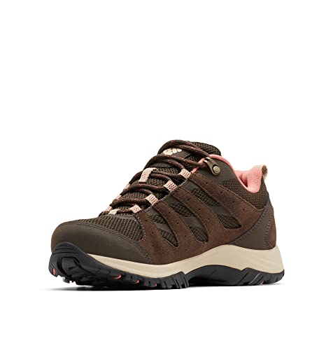 Columbia Redmond III WP wasserdichte Wanderschuhe für Damen, Braun (Cordovan x Dark Coral), 39.5 EU von Columbia