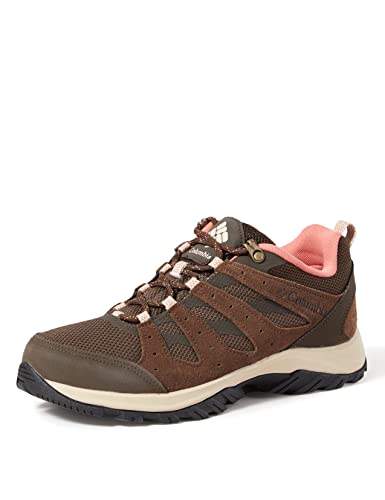 Columbia Redmond III WP wasserdichte Wanderschuhe für Damen, Braun (Cordovan x Dark Coral), 39.5 EU von Columbia
