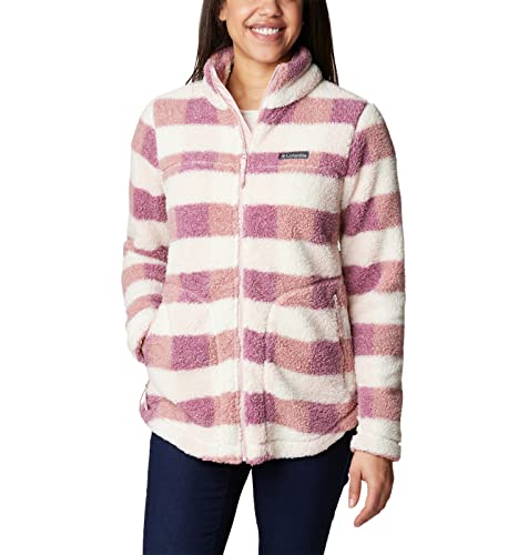 Columbia Damen West Bend Full Zip Baby Jacke, Rosa polvoriento Multi Check, Medium von Columbia