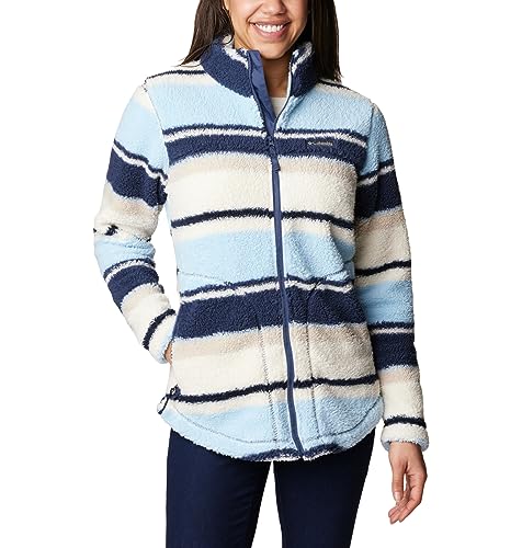 Columbia Damen West Bend Full Zip, Nächtlicher Serendipity-Streifen, Small von Columbia